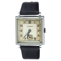 Art Deco-Herrenarmbanduhr der französischen Uhrenmanufaktur Judex, um 1930