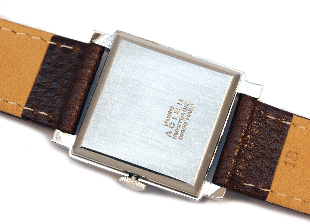 Schweizer Hand-Armbanduhr im Art déco-Stil von Larex, um 1939 im Angebot 4
