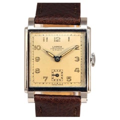 Art Deco Gents Swiss Manual Wrist Watch By Larex, c1939