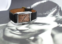 Art Deco Gents Tank Style Wrist Watch, 1930s, Zentra