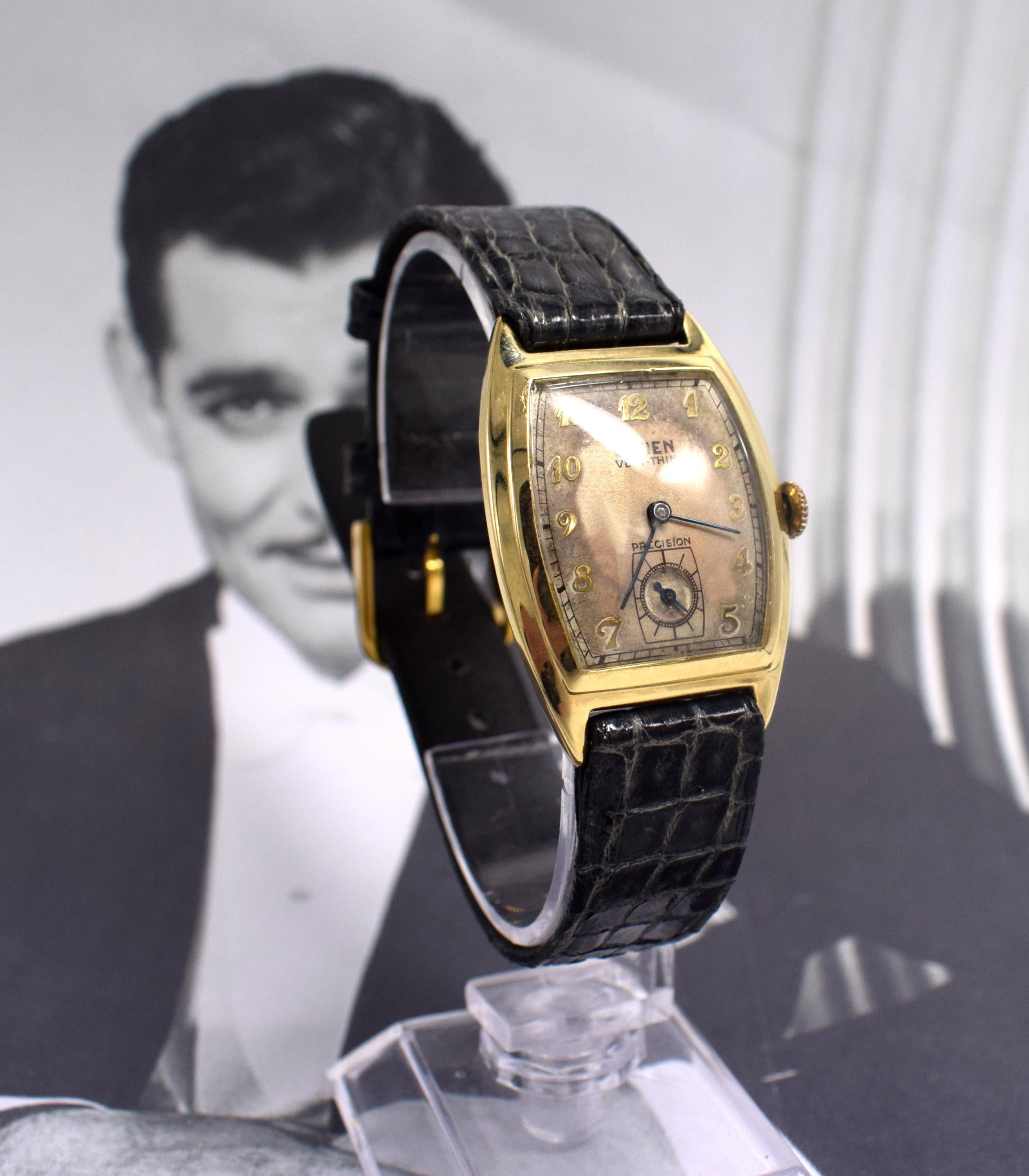 Art Deco Gents Wrist Watch by Gruen, circa 1930 2