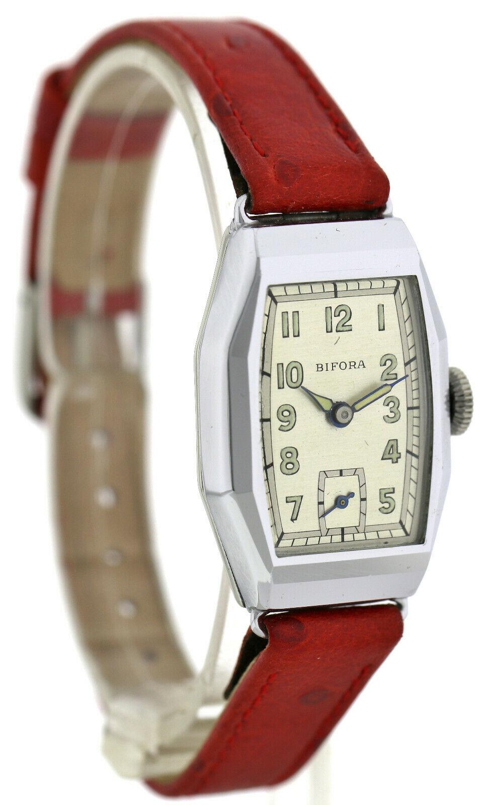 For those gents out there who desire a less than generic looking watch, who aspire for something not only classy but very distinctively Art Deco then this maybe the timepiece for you! A rare opportunity to acquire a perfect condition Art Deco Gents