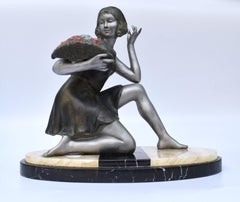 Art Deco Geo Maxim Female Figure, c1930