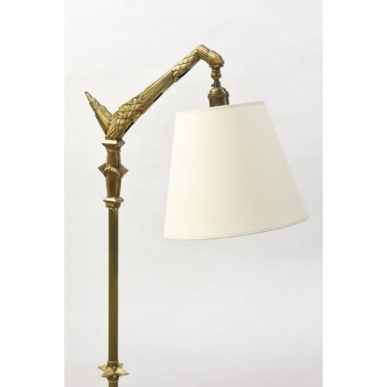 Art Deco Geometric Bridge Lamp For Sale at 1stDibs