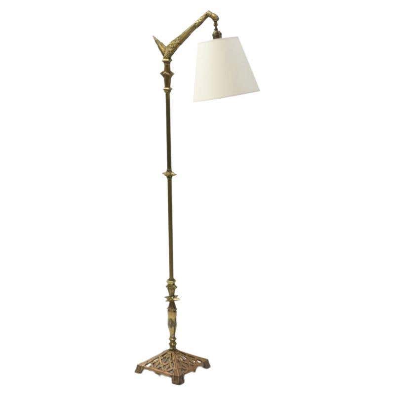 1920's Brass Bridge Lamp at 1stDibs