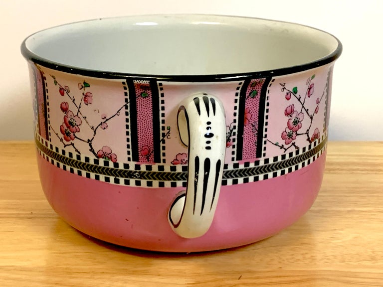 Art Deco Geometric Chamber Pot, Royal Staffordshire 'Spring' For Sale