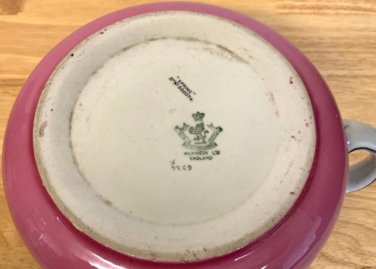 Art Deco Geometric Chamber Pot, Royal Staffordshire 'Spring' For Sale