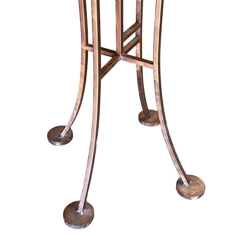 Art Deco Geometric Frank Lloyd Wright Style Copper Colored Coat & Hat Rack For Sale 3