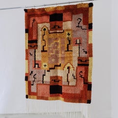 Tapis mural géométrique Art déco Rya Rug, Finlande