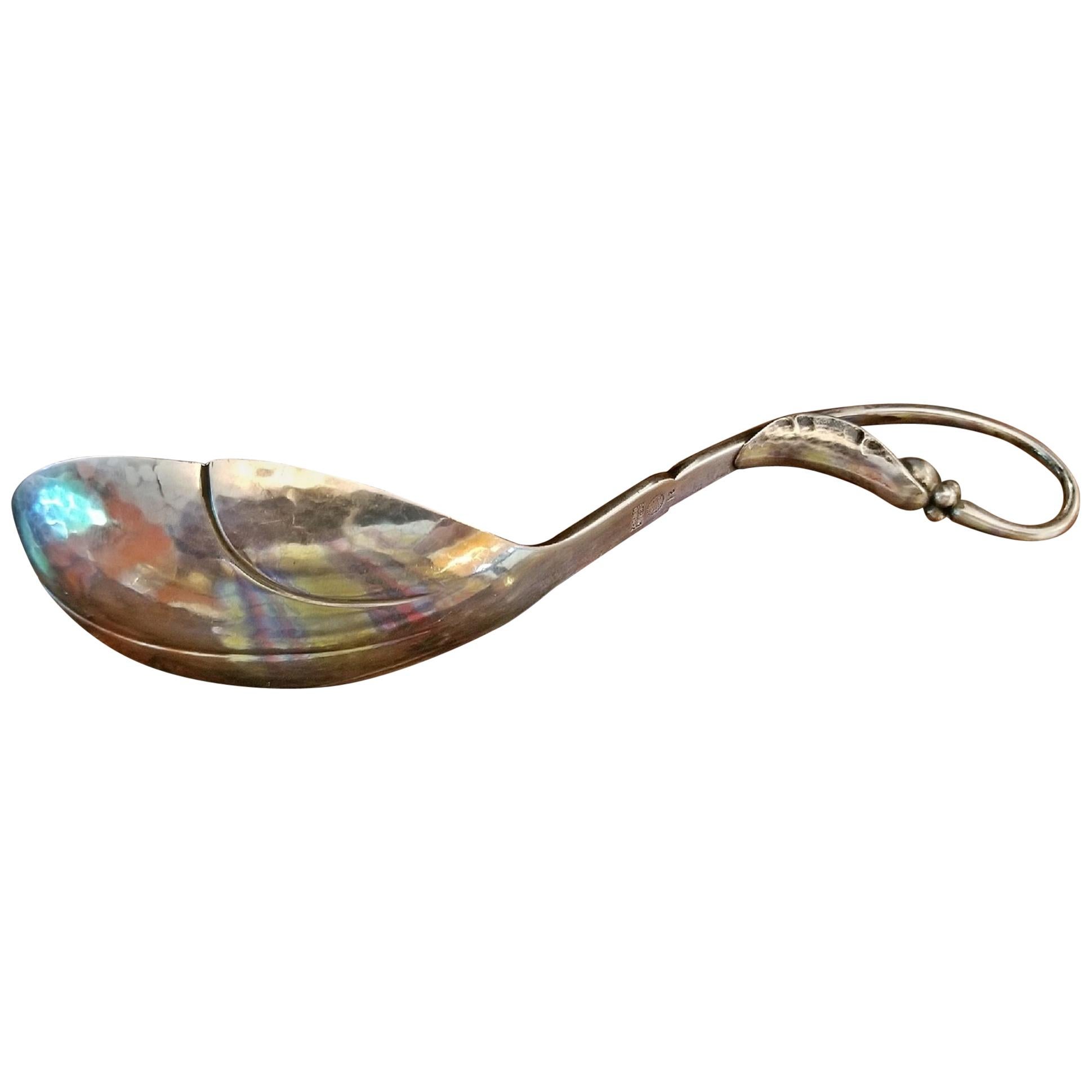 Art Deco Georg Jensen Large Silver Caddy Spoon #21