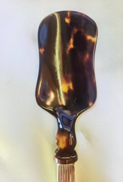 Art Deco German Caviar Cutlery Set Silver and Tortoise Shell