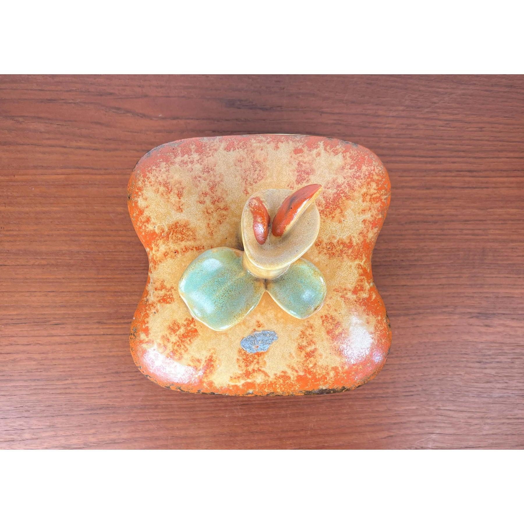 Bol Art Déco en céramique allemande avec couvercle de Carstens Pottery en vente 9