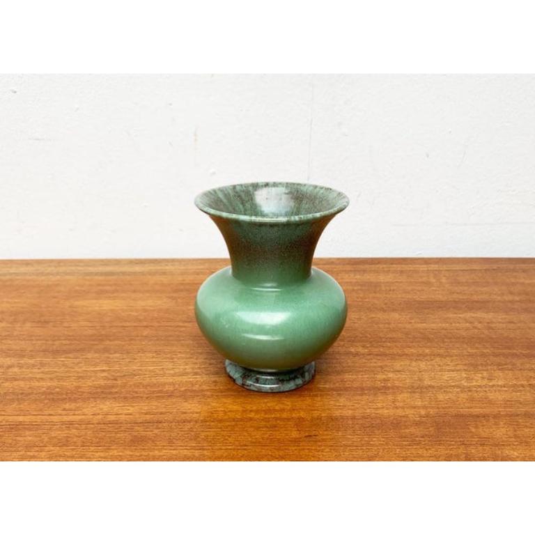 Art Déco Vaso in ceramica tedesca Art Deco di Jasba, anni '40 in vendita