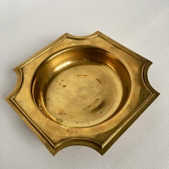 Art Deco German Gilt Brass Ashtray or Plate
