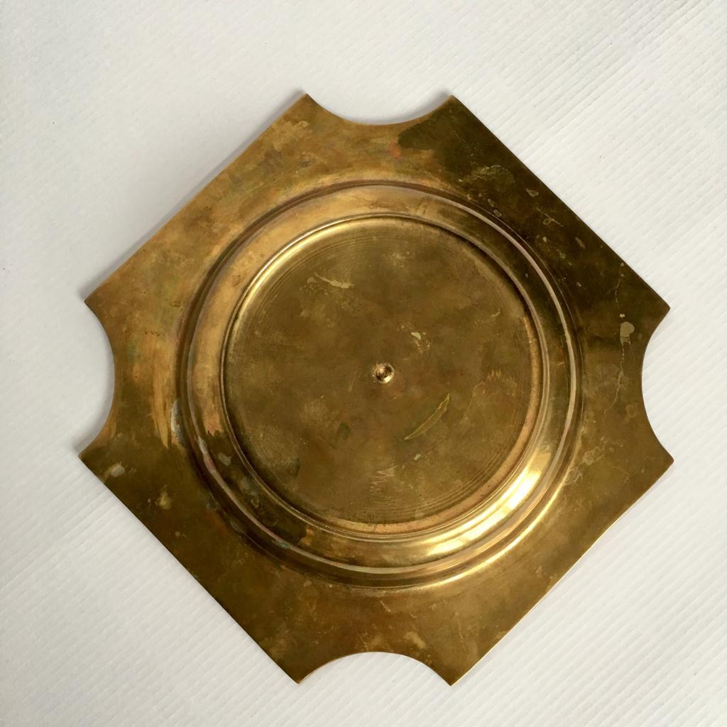 Art Deco German Gilt Brass Ashtray or Plate For Sale 2