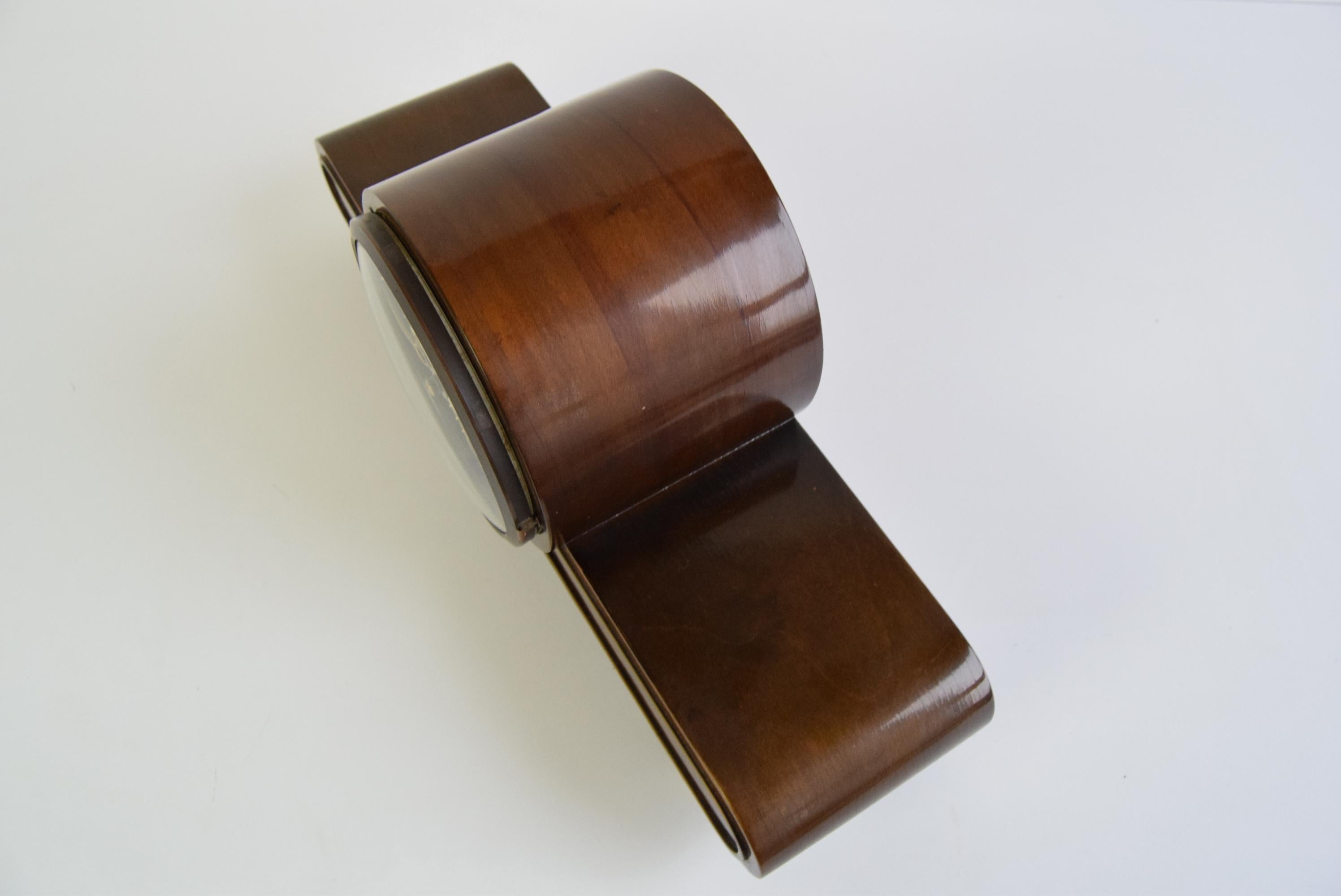 Deutsche Art déco-Kaminuhr im Art déco-Stil, FM Sonneberg, 1930er Jahre. 7
