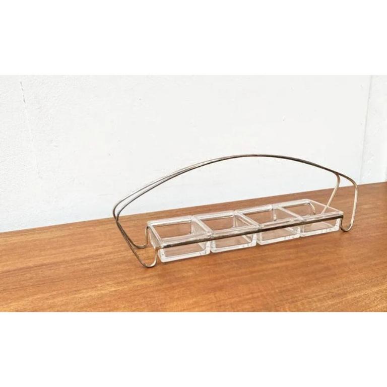 Kabarett alemán Art Decó de metal y cristal de WMF, años 20 en venta 6