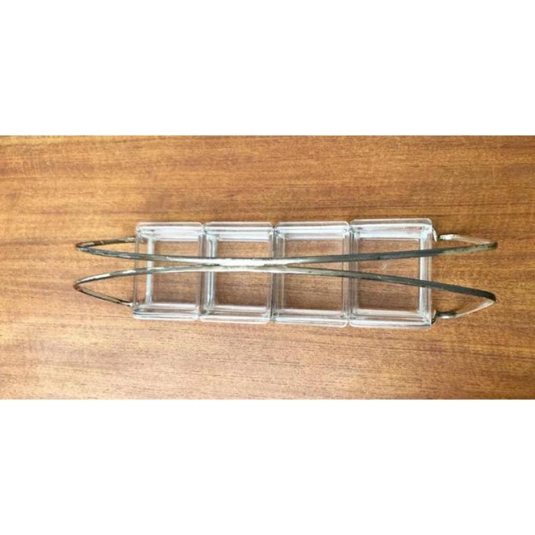 Kabarett alemán Art Decó de metal y cristal de WMF, años 20 en venta 3