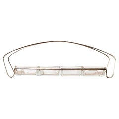 Art Deco German Metal and Glass Kabarett from WMF, 1920s