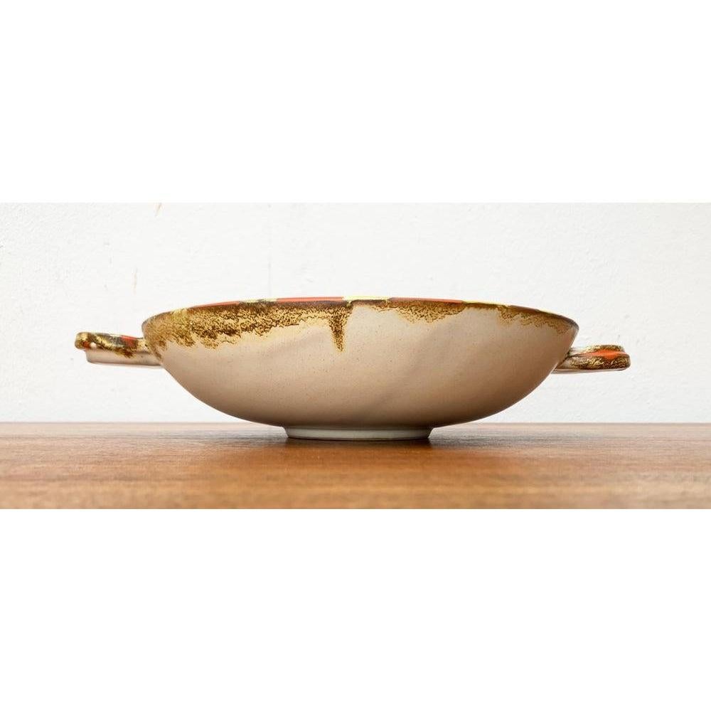 Art Deco German Pottery Bowl from Carstens Uffrecht Keramik, 1930s In Excellent Condition For Sale In Hamburg, DE