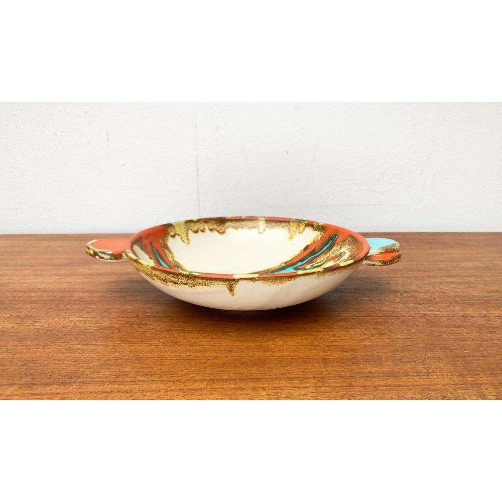 20th Century Art Deco German Pottery Bowl from Carstens Uffrecht Keramik, 1930s For Sale