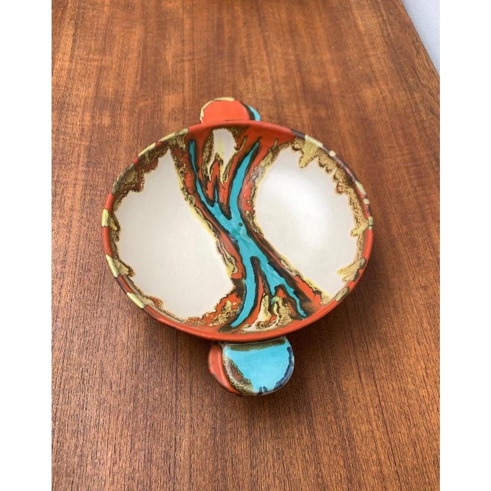 Art Deco German Pottery Bowl from Carstens Uffrecht Keramik, 1930s For Sale 1