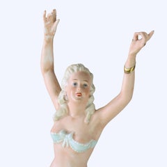 Art Deco German Schaubach Kunst Porcelain Figurine “Glamor Lady” c1920