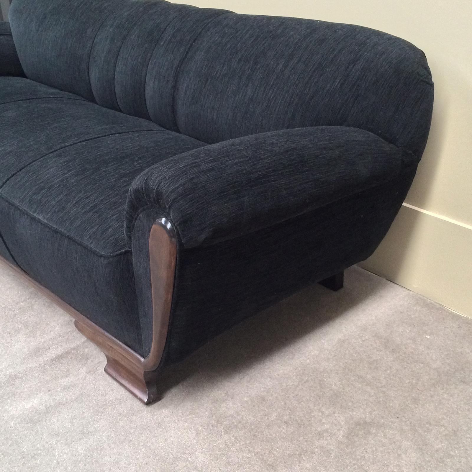Art Deco German Sofa with Asymmetric Styling In Good Condition In Daylesford, Victoria