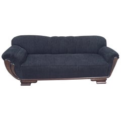 Art Deco German Sofa with Asymmetric Styling