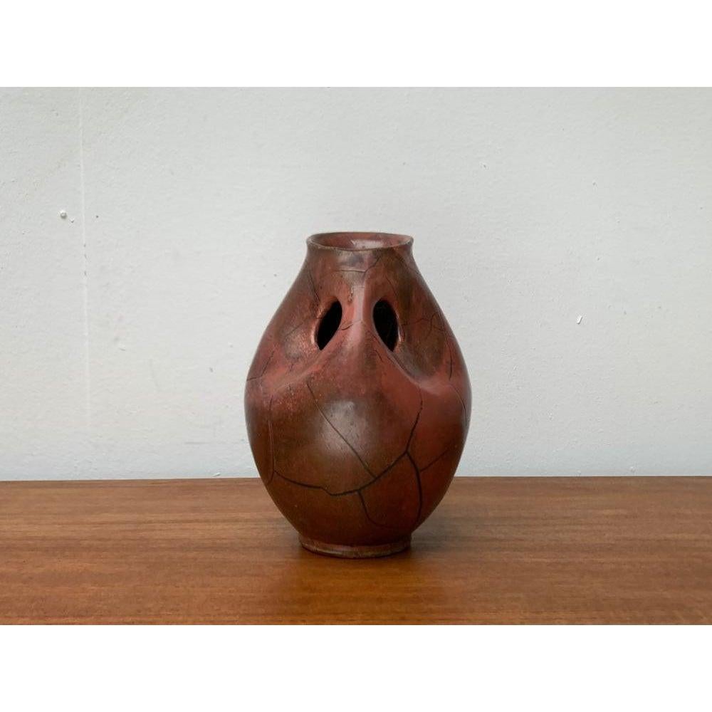 20th Century Art Deco German Studio Pottery Jug Carafe with Handle Hole by Paul Dresler For Sale