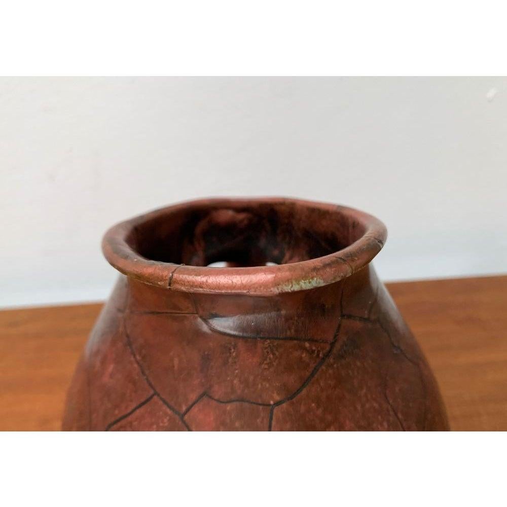 Ceramic Art Deco German Studio Pottery Jug Carafe with Handle Hole by Paul Dresler For Sale