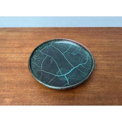 Art Deco German Studio Pottery Wall Plate by Paul Dresler, 1940s
