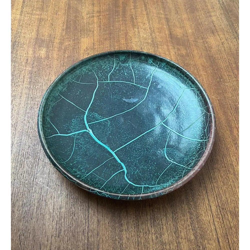 Céramique Plaque murale Art Deco German Studio Pottery par Paul Dresler, années 1940 en vente