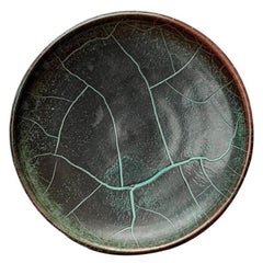 Art Deco German Studio Pottery Wall Plate by Paul Dresler, 1940s