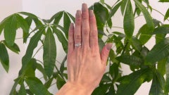 Platinring, Art déco, GIA 1,06 Karat, quadratischer Diamant im Smaragdschliff