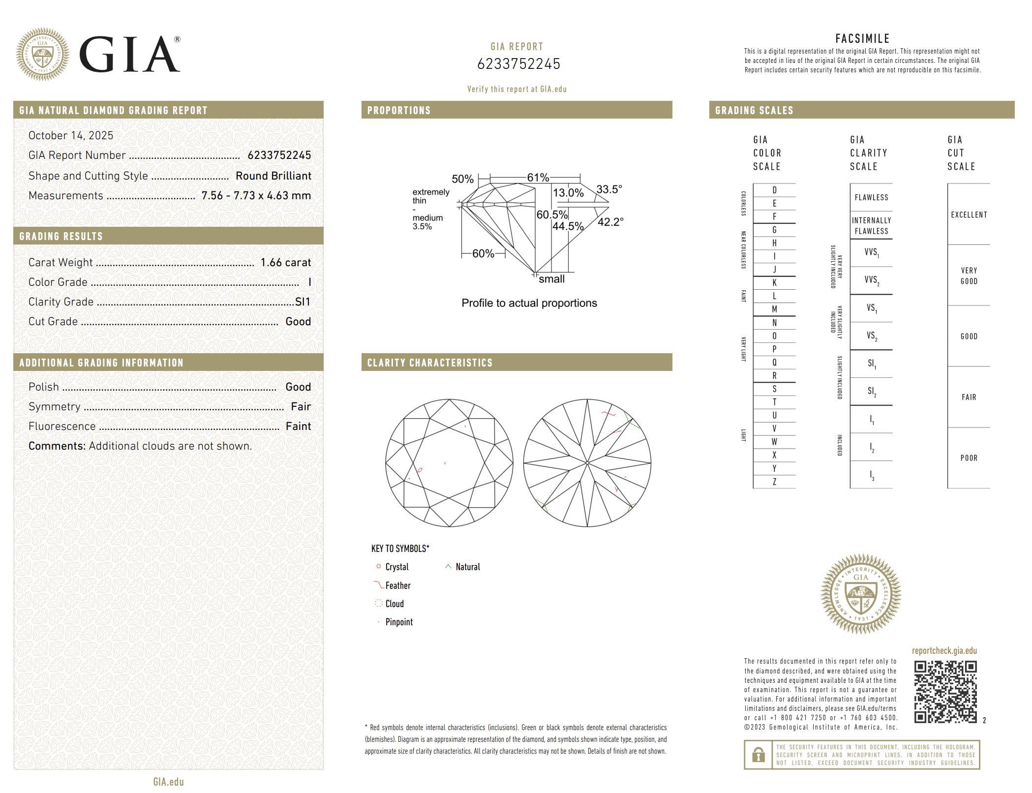 Art Deco GIA Anillo de compromiso de platino con zafiro y diamante de 1.66 quilates en venta 1
