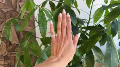 Art Deco GIA 2.79 Carats Old Euro Cut Diamonds Platinum 3 Stone Filigree Ring