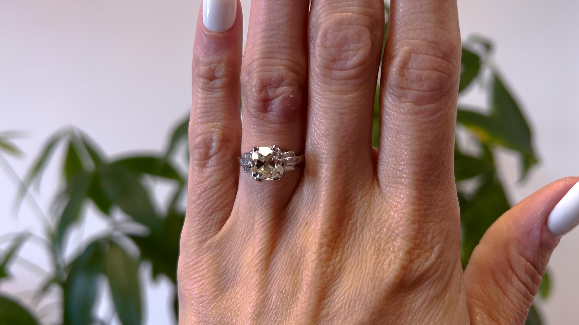 old mine emerald cut diamond