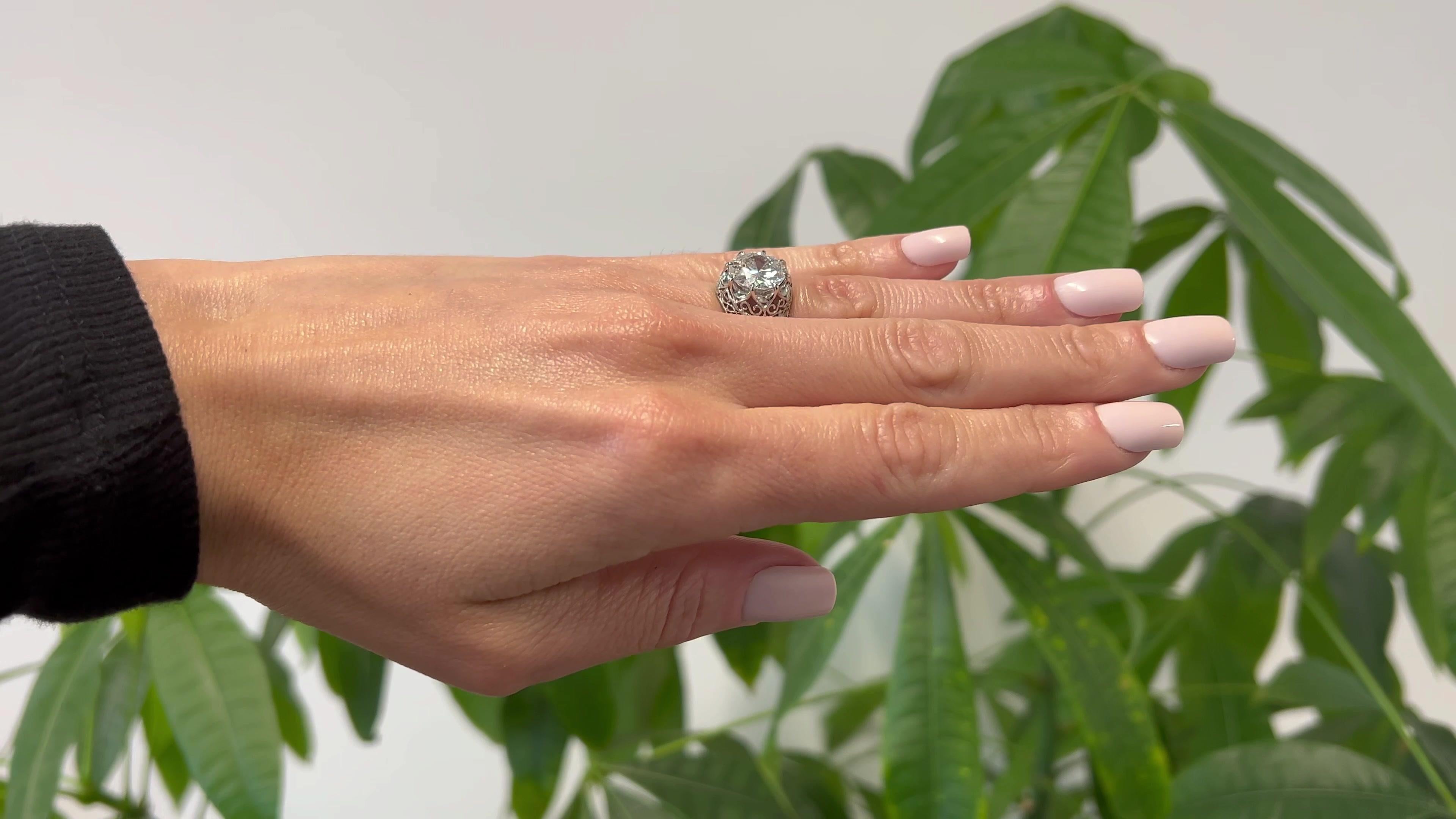 3.5 carat oval diamond ring