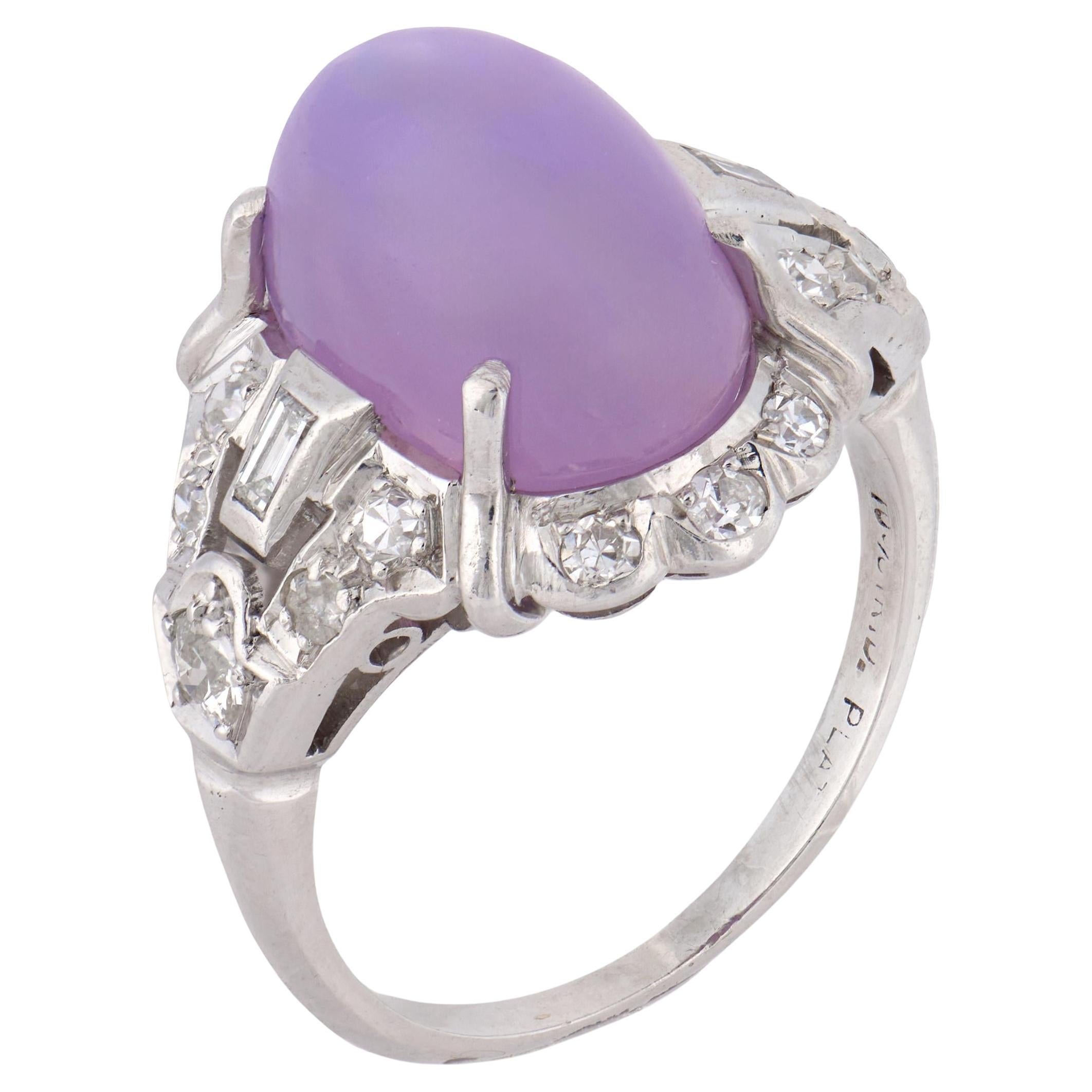 Bague art déco GIA 9,10 carats Ceylan no heat star saphir diamant platine