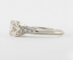 Art Deco GIA Certified 1.08 Carat Diamond Engagement Ring
