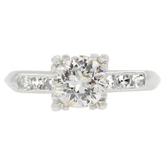 Art Deco GIA Certified 1.10 Ct. Diamond Engagement Ring K VS1