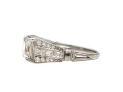 Art Deco GIA Certified 1.71ct Asscher Cut Diamond Solitaire Engagement Ring