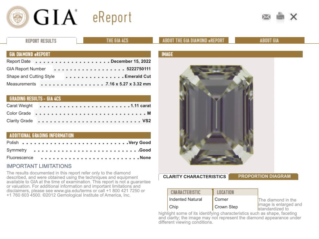 Art Deco GIA Diamond and Sapphire Platinum Three Stone Ring 2