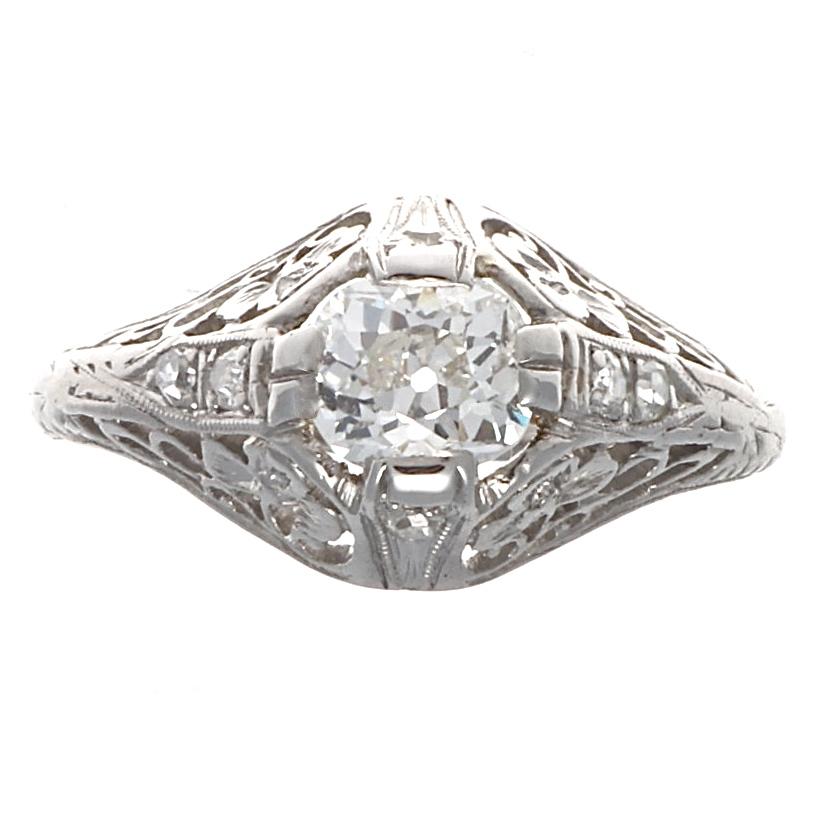 platinum halo engagement rings