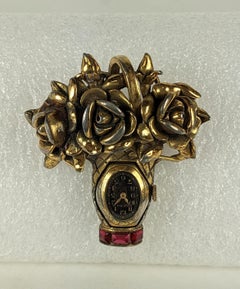 Art Deco Giardinetto Watch Brooch