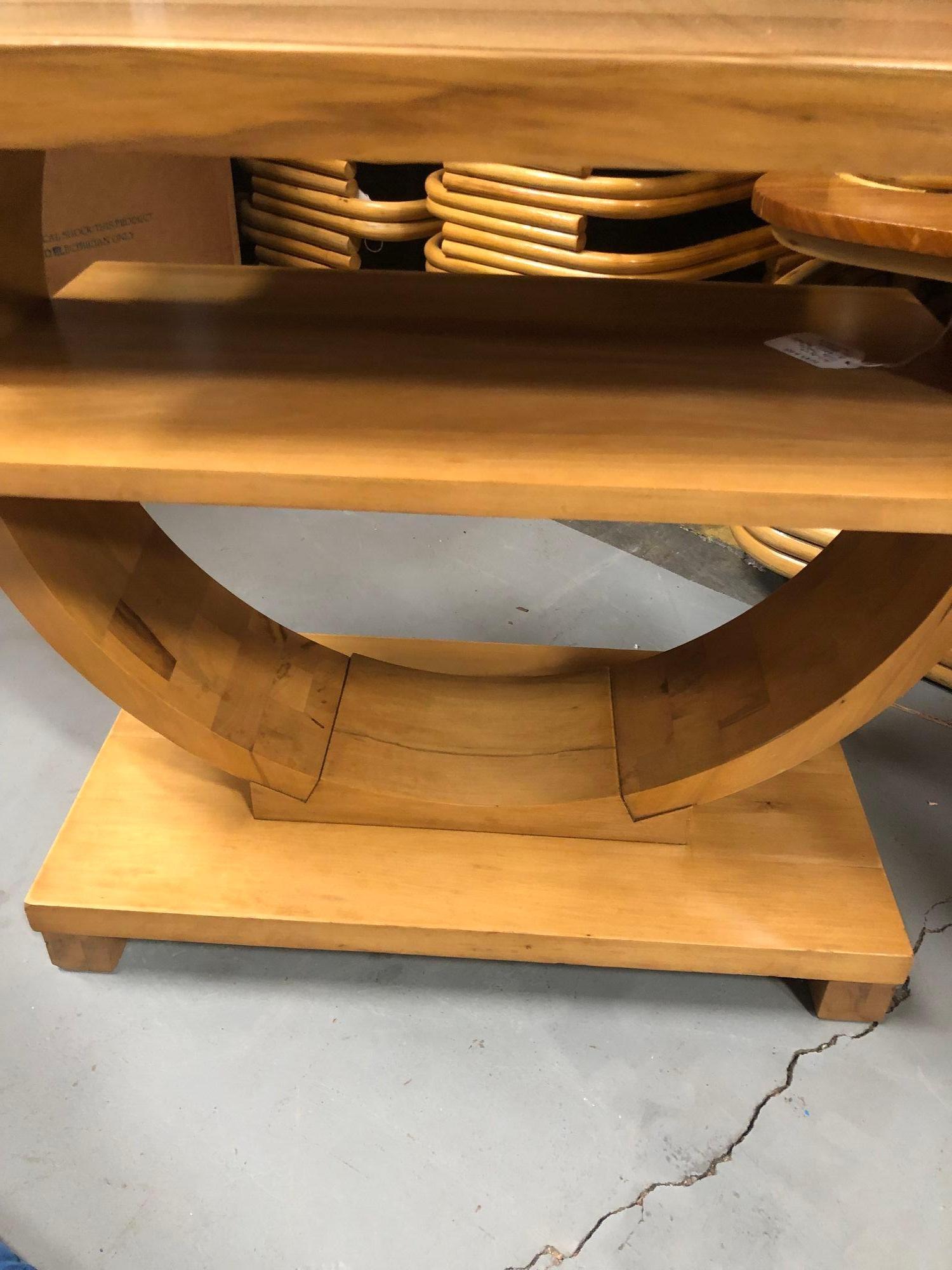 Art Deco Gilbert Rohde for Brown Saltman Geometric Side Table In Good Condition For Sale In Van Nuys, CA