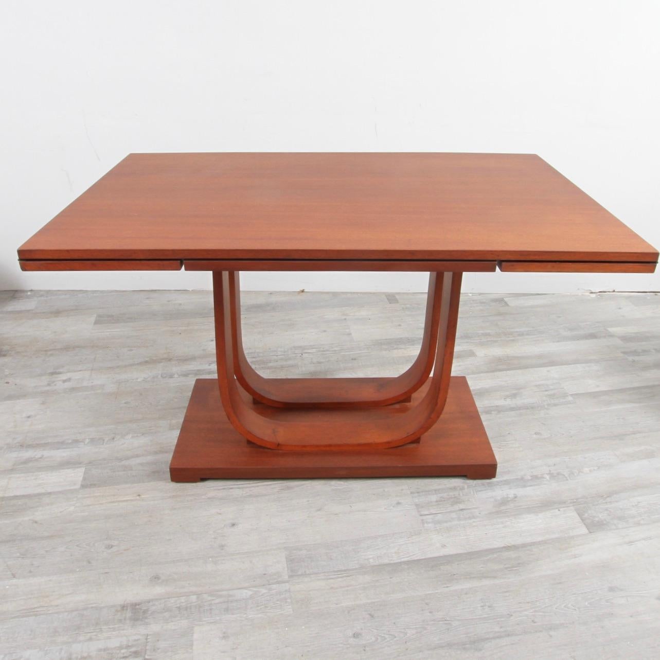 20th Century Art Deco Gilbert Rohde Heywood Wakefield Extension Dining Table For Sale
