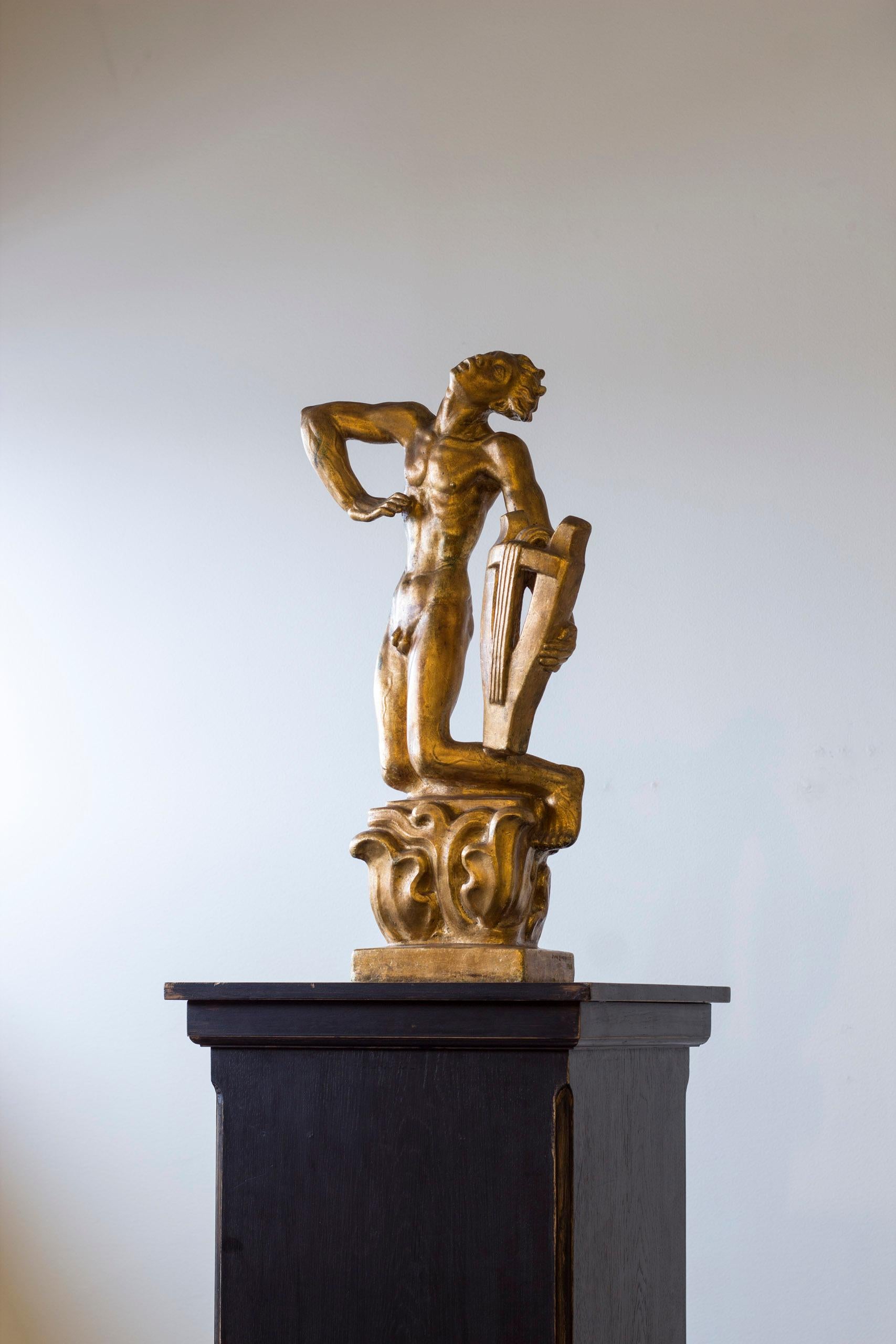 Large sculpture titled 