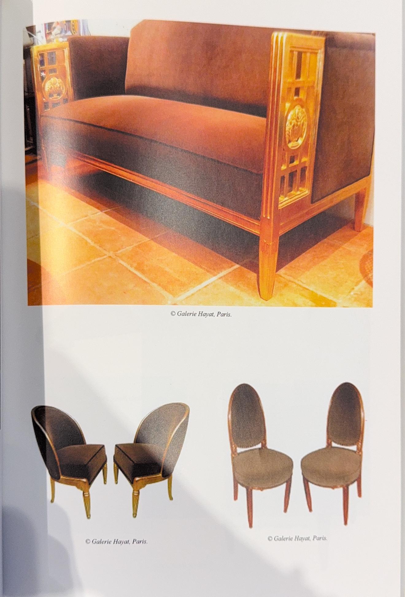 Art Deco Vergoldetes Sofa von Paul Follot (Frühes 20. Jahrhundert) im Angebot